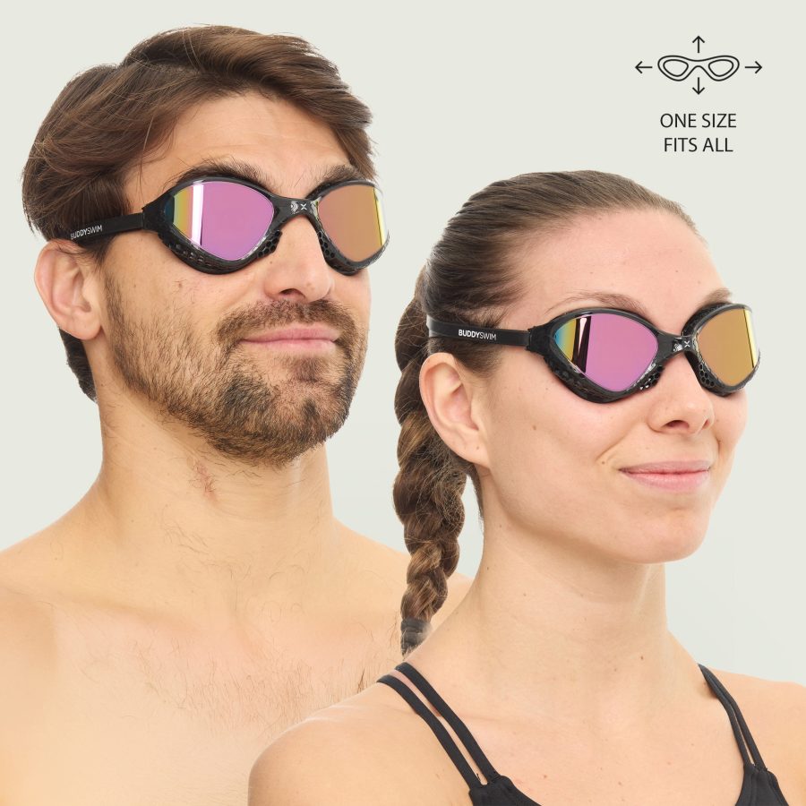 Buddyswim OzeanX Swim Goggles - Iridium Mirror