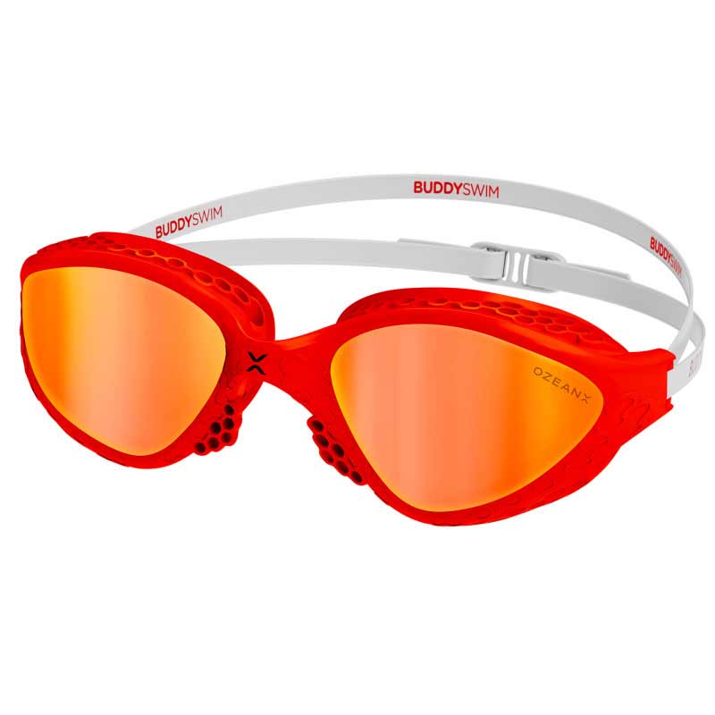 Buddyswim OzeanX Swim Goggles - Orange Mirror