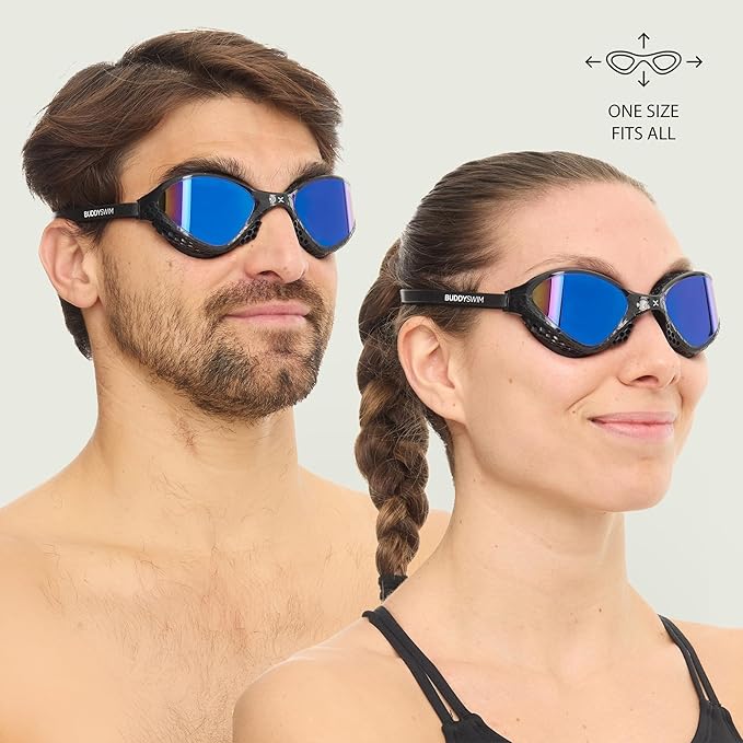 Buddyswim OzeanX Swim Goggles - Blue Mirror