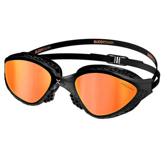 Buddyswim OzeanX Swim Goggles - Orange Mirror