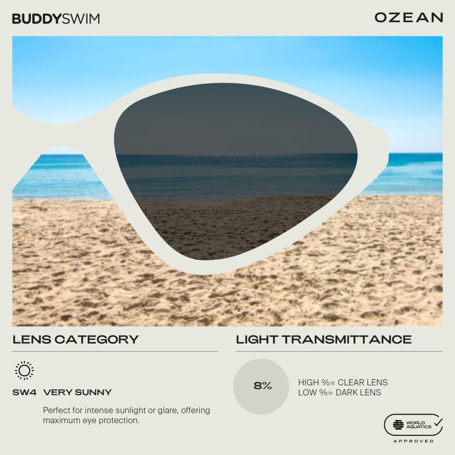 Buddyswim OzeanX Swim Goggles - Silver Mirror