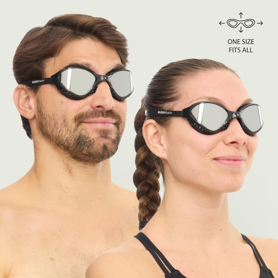 Buddyswim OzeanX Swim Goggles - Silver Mirror
