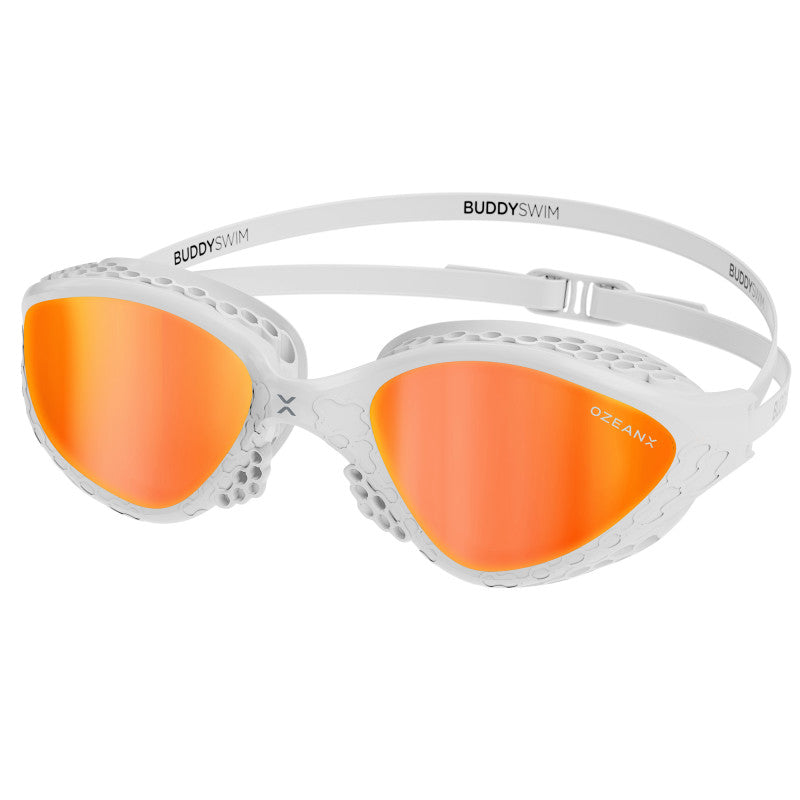 Buddyswim OzeanX Swim Goggles - Orange Mirror