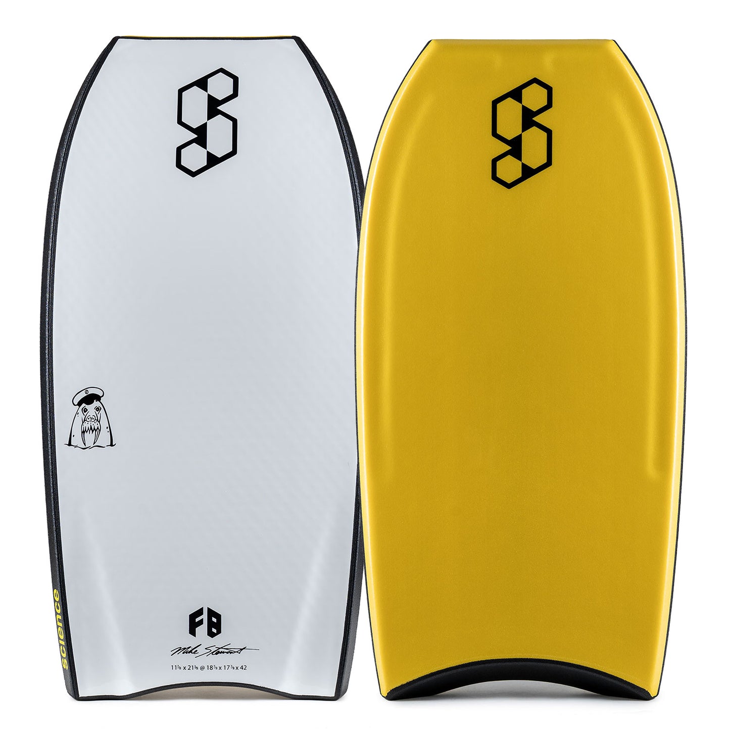 Science Sub Zero Crescent Tail Bodyboard - Yellow