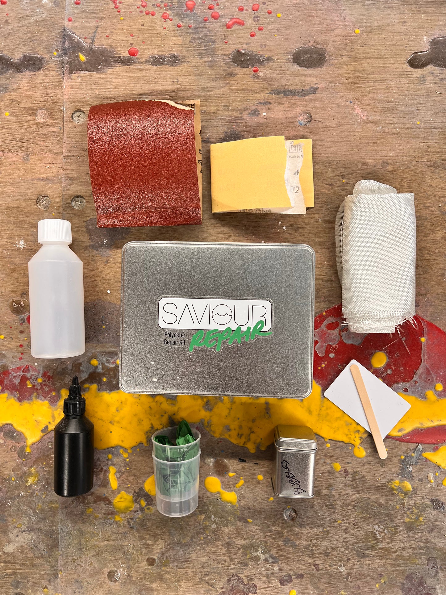 Saviour Watersports Fibreglass Polyester Board Repair kit